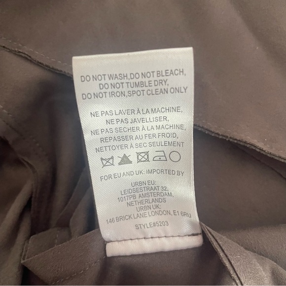 Hutch anthropologie faux suede brown moto jacket 37441 - Picture 8 of 11